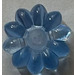 LEGO Transparent Medium Blue Clikits 2 x 2 Flower with 10 Petals with Hole (45458 / 46283)