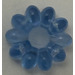 LEGO Transparentes Mittelblau Clikits Blume Icon - 10 Blütenblätter (45457)