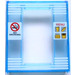 LEGO Transparant Middelblauw Deur Kader 2 x 8 x 8 met NO SMOKING en MENU Patroon