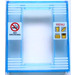 LEGO Azul medio transparente Puerta Marco 2 x 8 x 8 con NO SMOKING y MENU Patrón (45703)