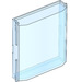 LEGO Transparent Medium Blue Panel 2 x 8 x 8 with Vertical Ridges (30650)