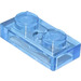 LEGO Transparentes Mittelblau Platte 1 x 2 (3023 / 28653)