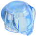 LEGO Transparant Middelblauw Ronde Bubbel Helm (30214)