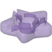 LEGO Morado medio transparente Clikits 2 x 2 Grande Estrella con Base (45464)