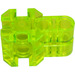 LEGO Transparent Neon Green Block Connector with Modular End (32137)