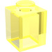 LEGO Transparant Neon Groen Steen 1 x 1 (3005 / 30071)