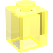 LEGO Transparant Neon Groen Steen 1 x 1 (30071)
