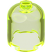 LEGO Vert néon transparent Brique 2 x 2 x 1.7 Rond Cylindre avec Dome Haut (26451 / 30151)