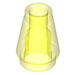 LEGO Transparent Neon Green Cone 1 x 1 with Top Groove (28701 / 59900)