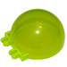 LEGO Transparent Neon Green Dome 6 x 6 x 3 with Hinge Stubs (50747 / 52979)