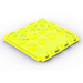 LEGO Transparant Neon Groen Scharnier Plaat 4 x 4 Voertuig Roof (4213)