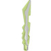 LEGO Transparent Neon Green Ice Sword with Marbled White (11439)