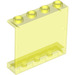 LEGO Transparentes Neongrün Panel 1 x 4 x 3 ohne seitliche Stützen, hohle Bolzen (4215 / 30007)
