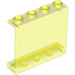 LEGO Gjennomsiktig neon grønn Panel 1 x 4 x 3 uten sidestøtter, hule knotter (4215 / 30007)