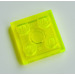 LEGO Transparent Neon Green Plate 2 x 2 (3022)