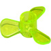 LEGO Transparentes Neongrün Propeller mit 3 Klingen (6041)