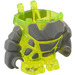LEGO Vert néon transparent Osciller Monster Corps avec Dark Stone grise Modèle et Bras