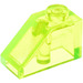 LEGO Transparant Neon Groen Helling 1 x 2 (45°) (3040 / 6270)