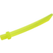 LEGO Transparent Neon Green Sword with Square Crossguard