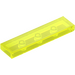 LEGO Transparent Neon Green Tile 1 x 4 (2431)