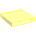 LEGO Transparant Neon Groen Tegel 2 x 2 met groef (3068 / 88409)