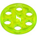 LEGO Vert néon transparent Coin Courroie Roue (4185 / 49750)