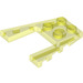 LEGO Transparant Neon Groen Wig Plaat 4 x 4 met 2 x 2 Uitsparing (41822 / 43719)