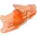 LEGO Transparant Neon Roodachtig Oranje Armor 5 x 8 x 3 met Vents en Bal Socket (92215)