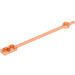 LEGO Orange rougeâtre néon transparent Barre 1 x 12 avec 1 x 2 assiette / 1 x 1 Rond assiette (Creux 1 x 2 goujons) (99784)