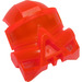 LEGO Transparentes Neonrot-Orange Bionicle Maske Kanohi Kaukau (32571)