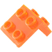 LEGO Transparent Neon Reddish Orange Bracket 1 x 2 with 2 x 2 (21712 / 44728)