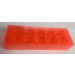 LEGO Transparent Neon Reddish Orange Brick 2 x 6 (2456 / 44237)