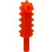 LEGO Transparant Neon Roodachtig Oranje Kettingzaag Lemmet (6117 / 28652)