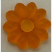 LEGO Transparent Neon Reddish Orange Clikits Daisy Small with 10 Petals (45456 / 46282)