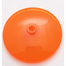 LEGO Orange rougeâtre néon transparent Dish 4 x 4 (Stud ouvert) (35394)