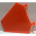 LEGO Transparent Neon Reddish Orange Flag 5 x 6 Hexagonal with Thin Clips (51000)