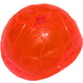 LEGO Transparent Neon Reddish Orange Half Ball with Cross Hole (60934)