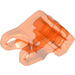 LEGO Transparent Neon Reddish Orange Hand 2 x 3 x 2 with Joint Socket (93575)