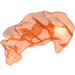LEGO Transparent Neon Reddish Orange Head Trigger with Cross Hole (24187)