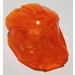 LEGO Transparant Neon Roodachtig Oranje Masker of Brand (19052)