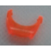 LEGO Transparent Neon Reddish Orange Minifig Visor (15558 / 88701)