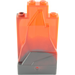 LEGO Orange rougeâtre néon transparent Panneau 2 x 4 x 6 Osciller avec Marbled Dark Stone grise (47847 / 54782)
