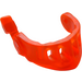 LEGO Transparent Neon Reddish Orange Pointed Visor with Face Grille and Antenna (22394)