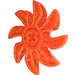 LEGO Transparant Neon Roodachtig Oranje Propellor 8 Lemmet 5 Diameter (41530 / 60591)