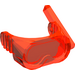 LEGO Transparentes Neonrot-Orange Scuba Maske mit Luft Schlauch (30090 / 35244)