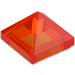 LEGO Transparent Neon Reddish Orange Slope 1 x 1 x 0.7 Pyramid (22388 / 35344)