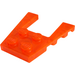LEGO Transparant Neon Roodachtig Oranje Wig Plaat 4 x 4 met 2 x 2 Uitsparing (41822 / 43719)