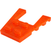 LEGO Transparent Neon Reddish Orange Wedge Plate 4 x 4 with 2 x 2 Cutout (41822 / 43719)