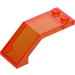 LEGO Transparent Neon Reddish Orange Windscreen 2 x 5 x 1.3 (6070 / 35271)