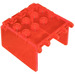 LEGO Transparent Neon Reddish Orange Windscreen 4 x 4 x 2 Canopy Extender (2337)